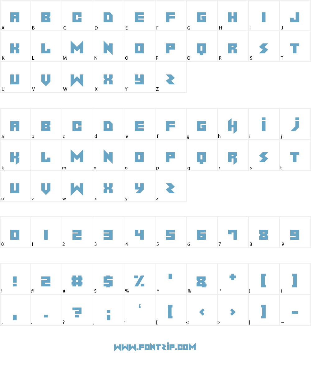 Noise Machine Font Character